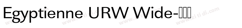 Egyptienne URW Wide字体转换